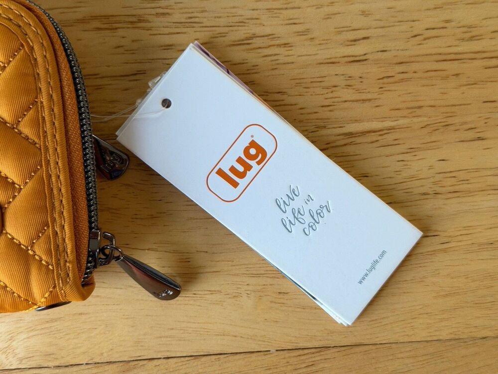 Lug Mini Handspring RFID Wallet Orange Travel Small Credit Card Money - Picture 4 of 13